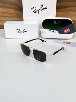 Rayban gold black 3686