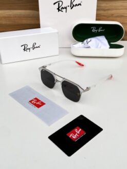Rayban04 ice black red